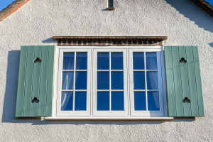 White uPVC flush sash windows
