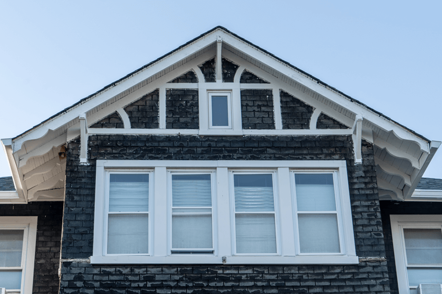 White sliding sash windows for residential home