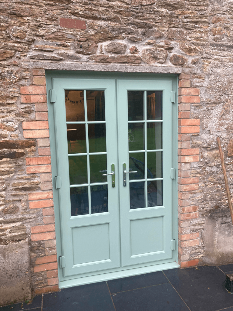 Chatwell green french doors
