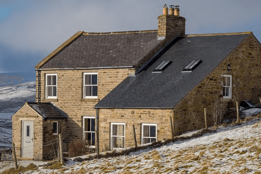 White sliding sash windows