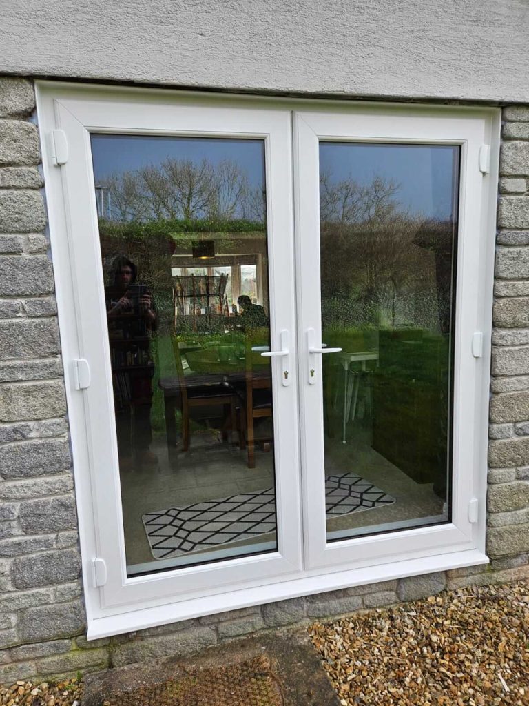 White UPVC French Doors